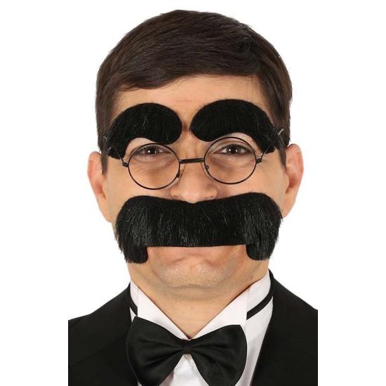 Maxi Bigode Preto e Sobrancelhas