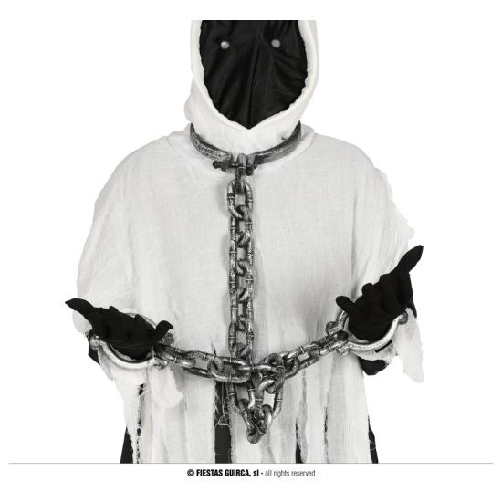 Correntes de pescoço e mão Maxi Luxe.