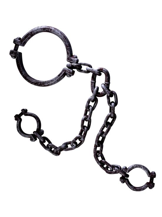 Correntes de pescoço e mão Maxi Luxe.