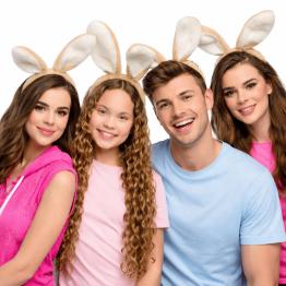 Orelhas de coelho maxi para fantasia