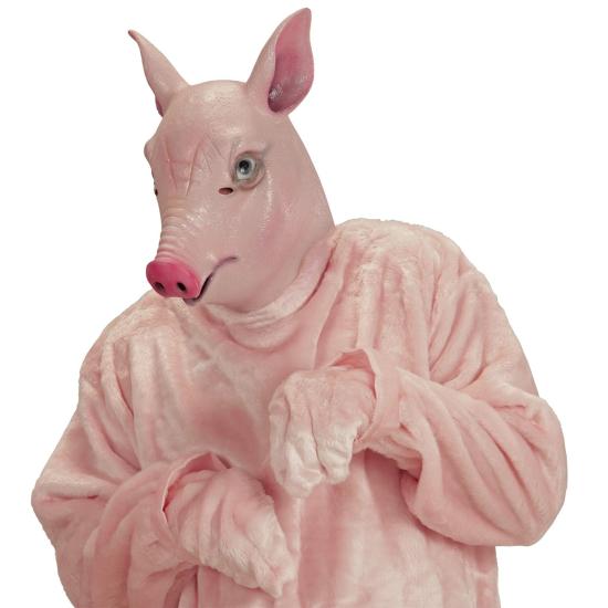 Máscara de porco rosa