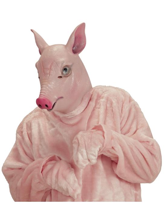 Máscara de porco rosa