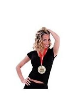 Medalhão de ouro, acessório de despedida de solteiro