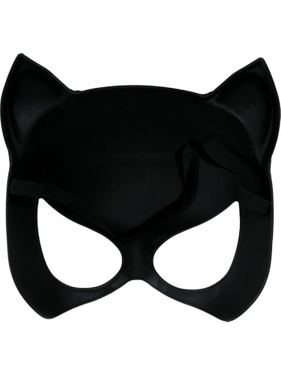 meia máscara de gatinho de PVC
