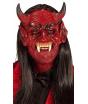 Meia máscara de diabo de espuma de látex