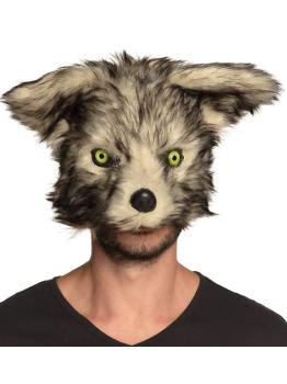 máscara de lobo de pelúcia