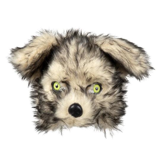 máscara de lobo de pelúcia