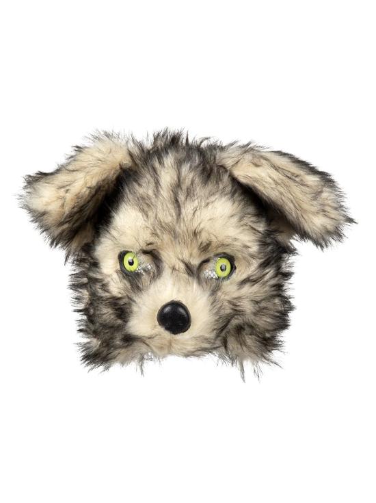 máscara de lobo de pelúcia
