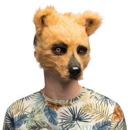 Meia máscara de urso para adulto