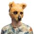 Meia máscara de urso para adulto