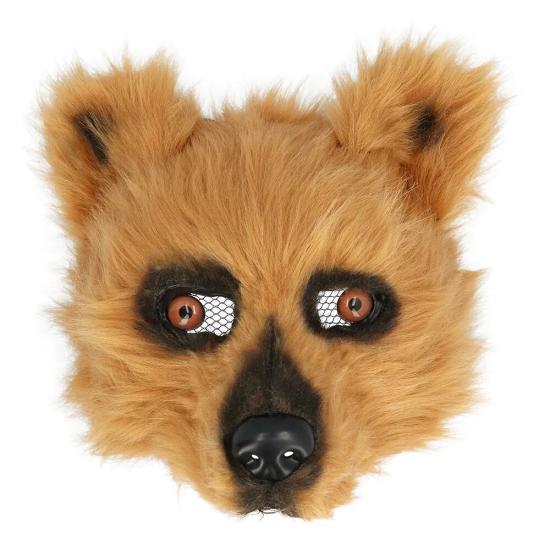 Meia máscara de urso para adulto