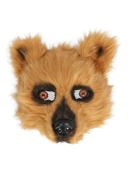 Meia máscara de urso para adulto