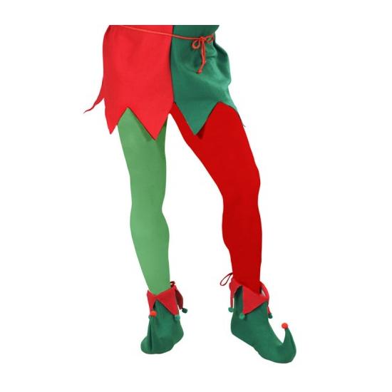 Meias Bicolor Vermelhas/Verdes