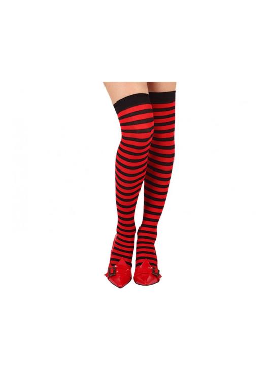 Collants listrados coloridos para adultos