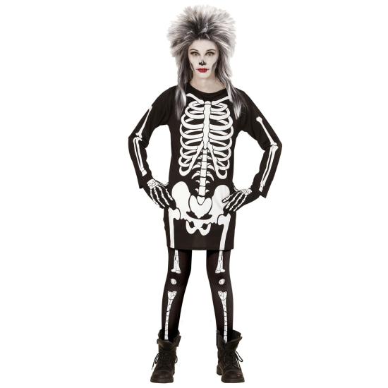 Meia-calça esqueleto infantil 3 tamanhos