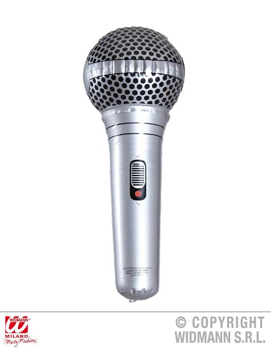 Microfone inflável de 25 cm.