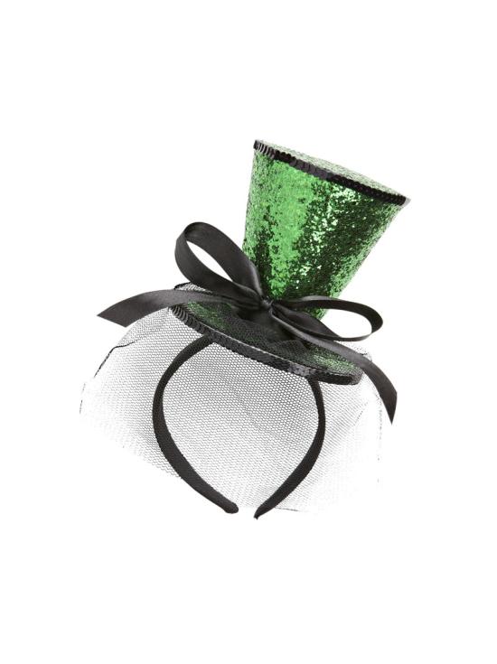 Mini faixa de cabelo verde para o Dia de São Patrício