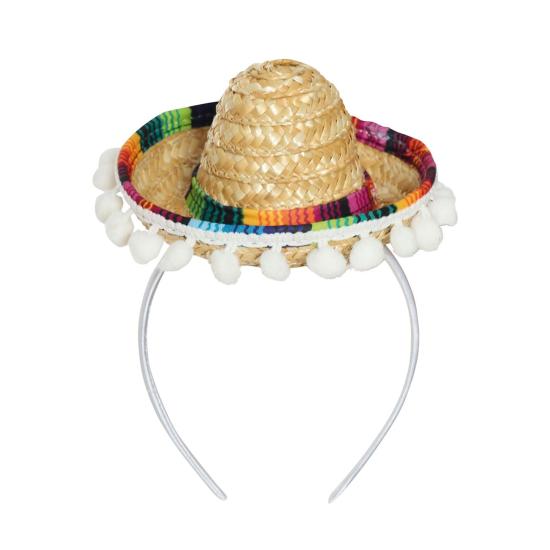 Mini sombrero de mexicano para mujer