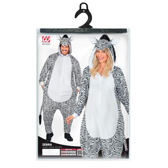 Macaco Zebra de Pelúcia Unissex para Adultos