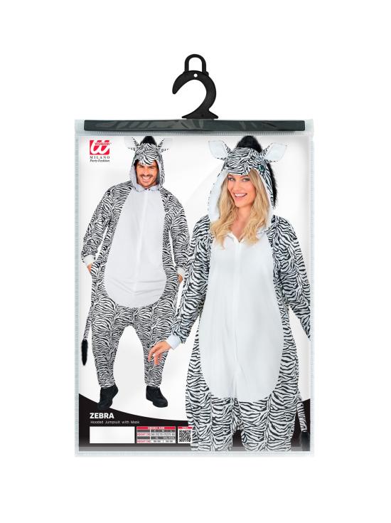 Macaco Zebra de Pelúcia Unissex para Adultos