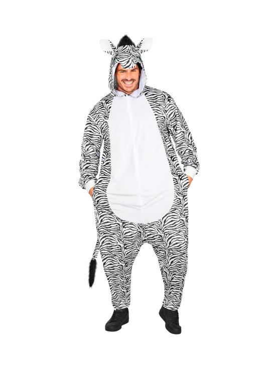 Macaco Zebra de Pelúcia Unissex para Adultos