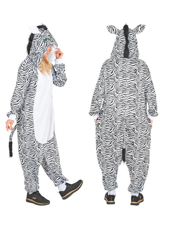 Macaco Zebra de Pelúcia Unissex para Adultos