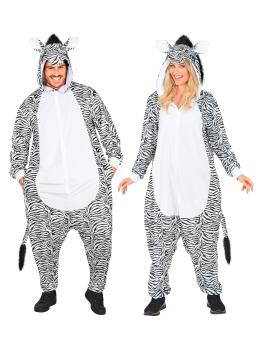 Macaco Zebra de Pelúcia Unissex para Adultos