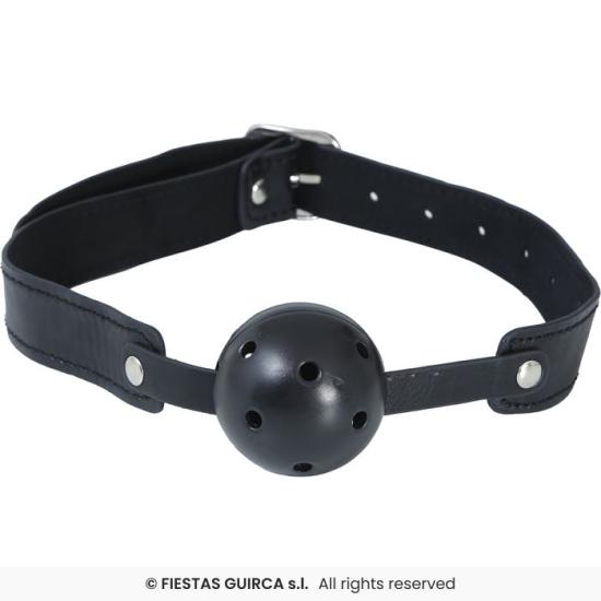 Mordaça erótica para adultos – preta (unissex)