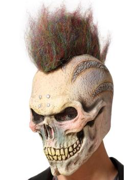 Máscara Caveira Terror com cabelo
