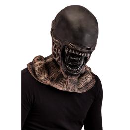 Máscara alienígena de látex com aba de papelão