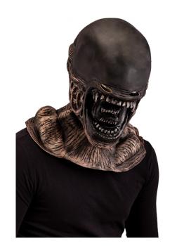 Máscara alienígena de látex com aba de papelão