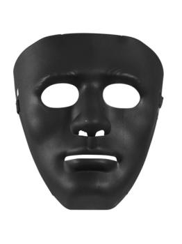 Máscara preta do traje Anonymous.