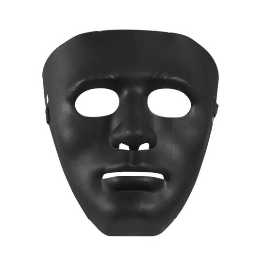 Máscara preta do traje Anonymous.