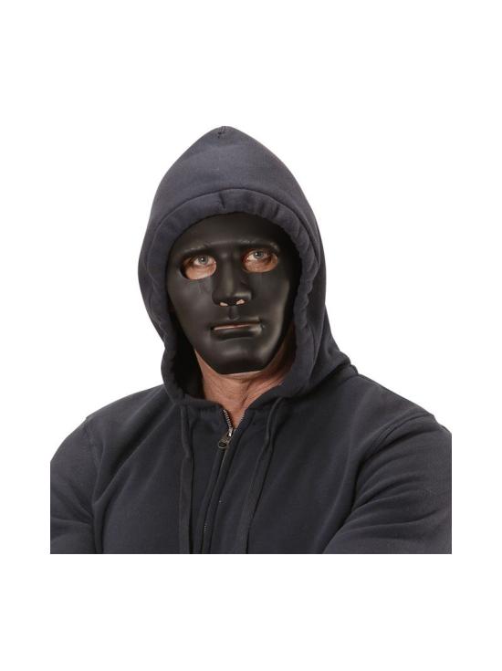 Máscara preta do traje Anonymous.