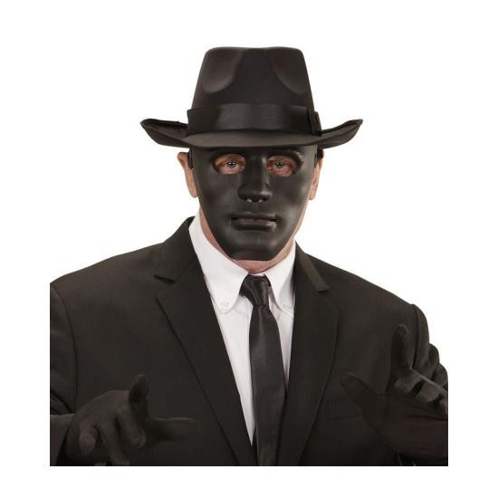 Máscara preta do traje Anonymous.