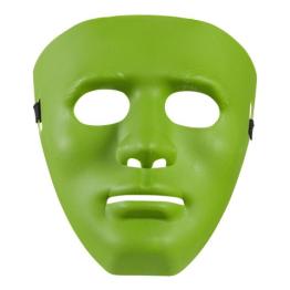 Máscara de fantasia verde anônima