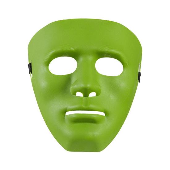 Máscara de fantasia verde anônima