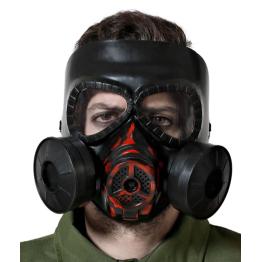 Máscara de gás preta