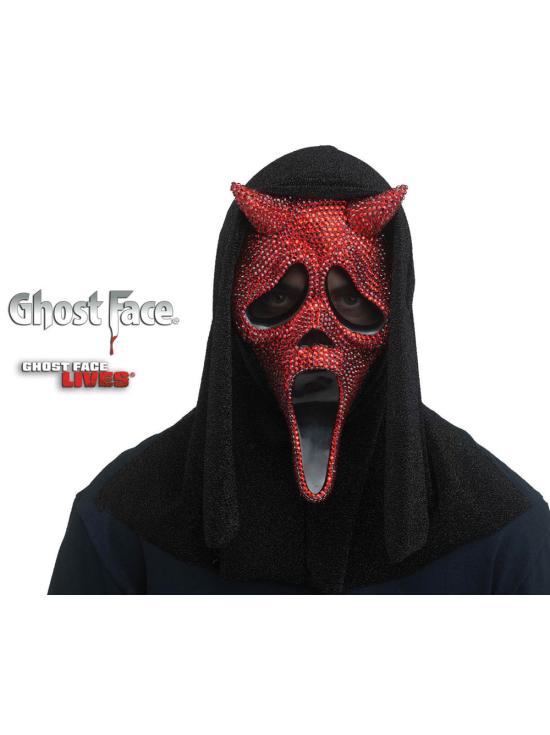 Máscara brilhante com rosto de demônio, Ghost Face
