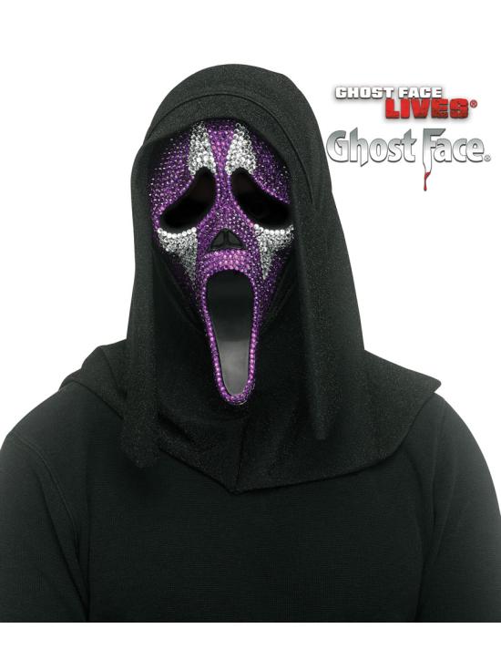 Máscara Facial Fantasma Brilhante – Horror com Estilo e Brilho