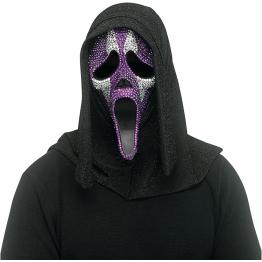 Máscara Facial Fantasma Brilhante – Horror com Estilo e Brilho