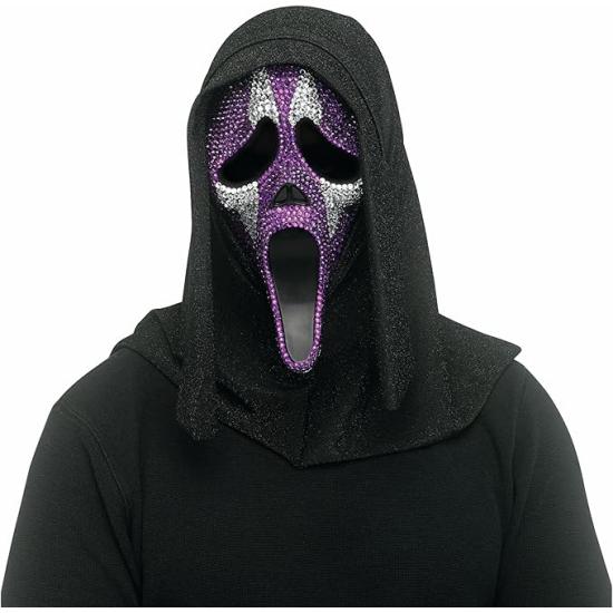 Máscara Facial Fantasma Brilhante – Horror com Estilo e Brilho