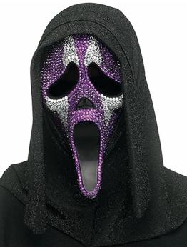 Máscara Facial Fantasma Brilhante – Horror com Estilo e Brilho