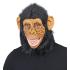 Máscara de Chimpanzé de Látex com Cabelo – Widmann | Fantasia para Adulto