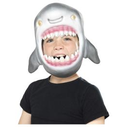 Máscara completa de cabeça de tubarão infantil