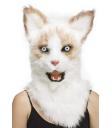 Máscara Animal Gato Adulto com Mandíbula Móvel