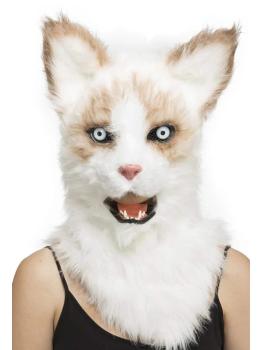 Máscara Animal Gato Adulto com Mandíbula Móvel