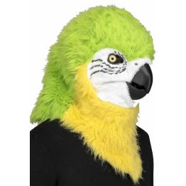 Máscara Animal Papagaio Adulto com Mandíbula Móvel