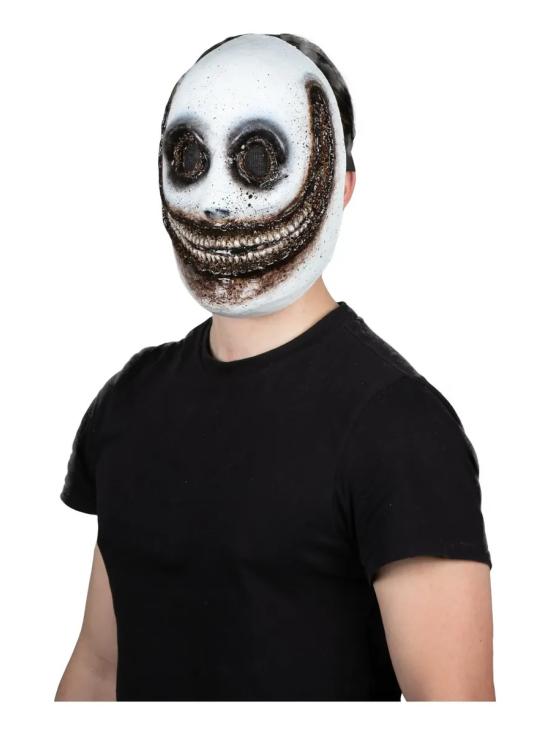 Máscara assustadora e feliz com sorriso aterrorizante para o Halloween
