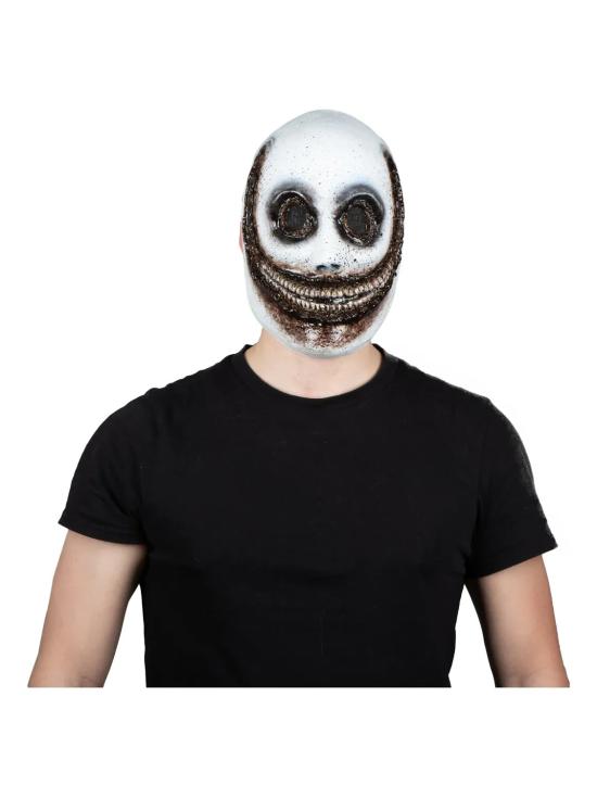 Máscara assustadora e feliz com sorriso aterrorizante para o Halloween